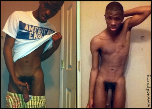 Isaiah - Black Gay Teen Dick Self Pics