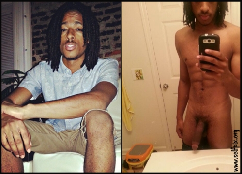 black man nude self pic