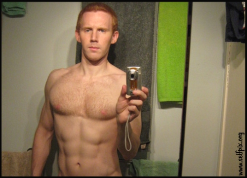 Nude male ginger selfies